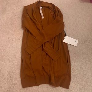 NWT lululemon brown cardigan